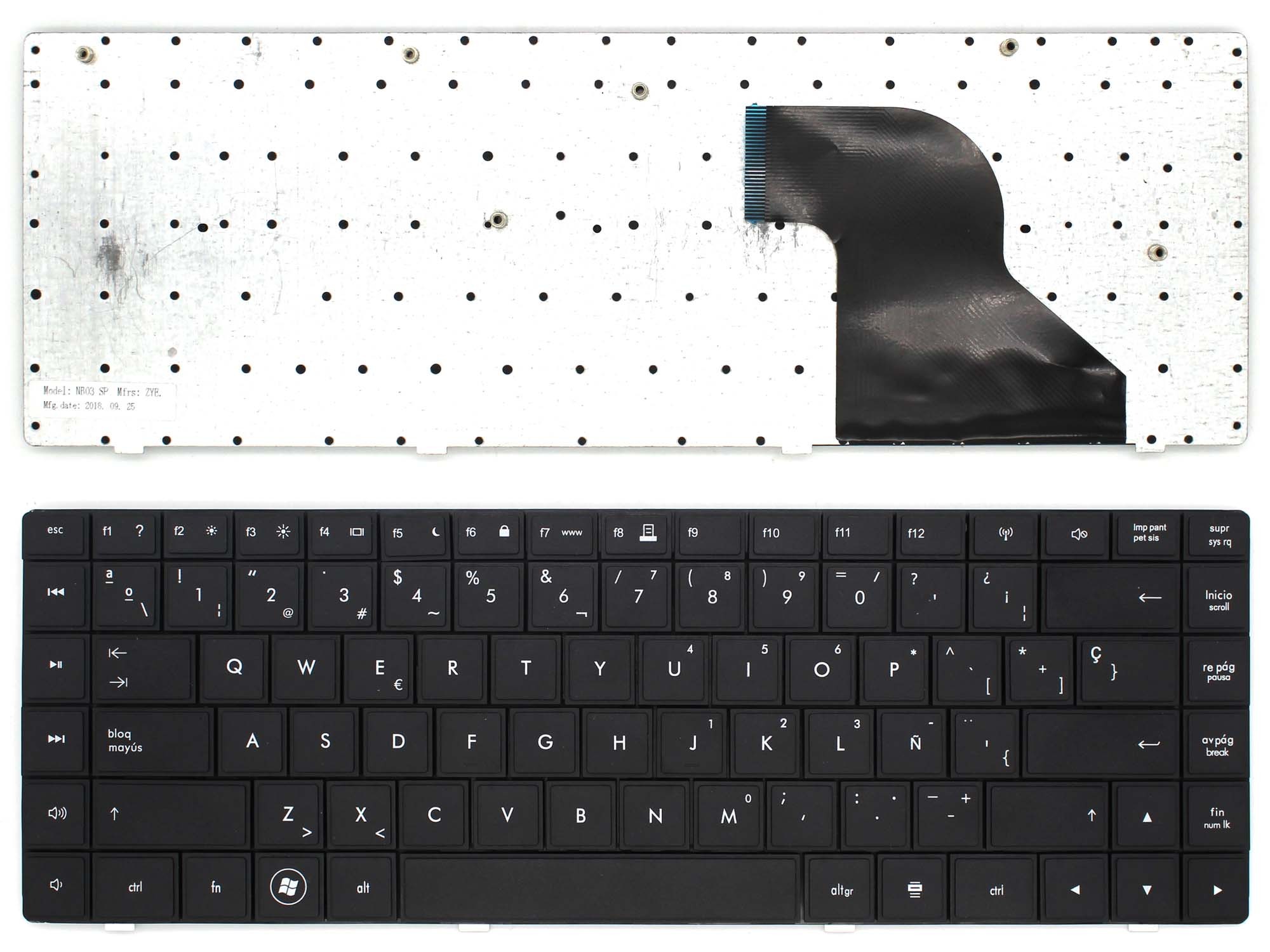 TECLADO PARA PORTATIL HP 606129-081 606129-071 606129-071 (INTRO PEQUENO)