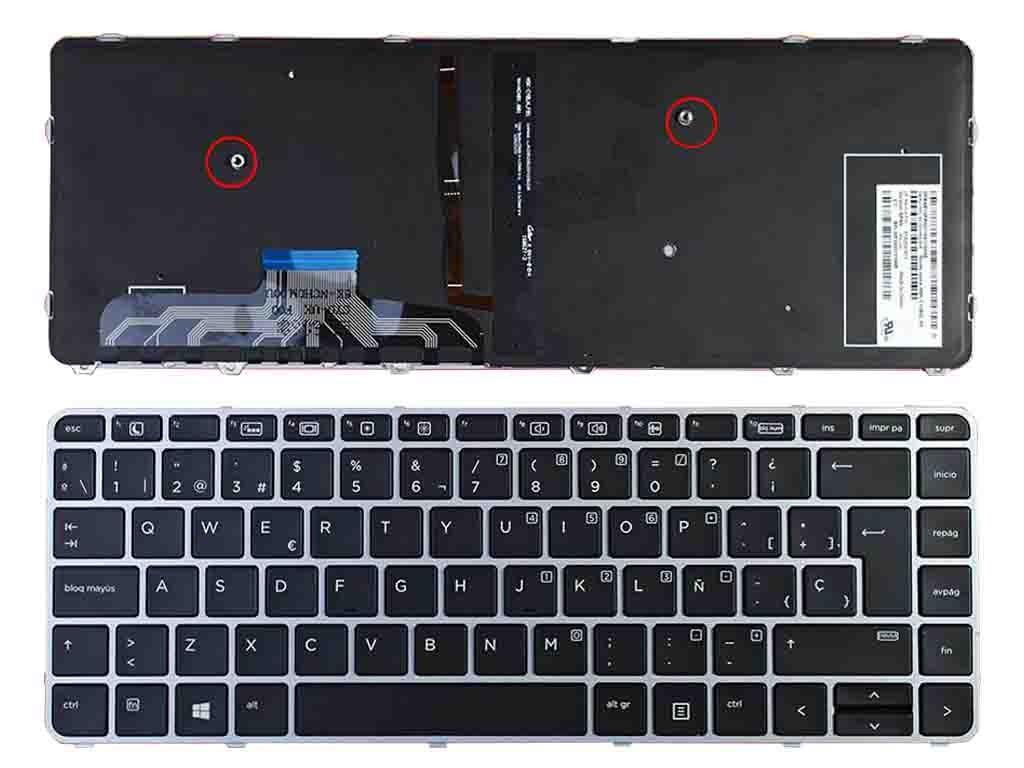 TECLADO PARA PORTATIL HP ELITEBOOK FOLIO 1040 G3 PRATA
