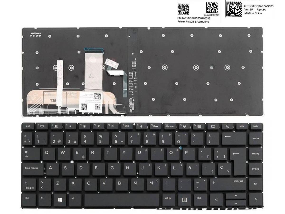 TECLADO BACKLIT PARA PORTATIL HP ELITEBOOK X360 1040 G5 SERIES 2B-BAZ10Q110