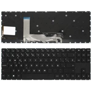 TECLADO PARA PORTATIL HP OMEN 15-EK 15-EC 15-EN 16-B SERIES V193446CS1 PRETO