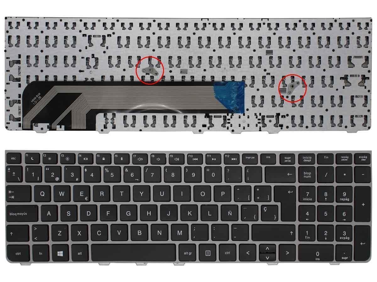 TECLADO PARA PORTATIL HP PROBOOK 4535S 4530S 4730S COM ESTRUTURA EN PRATA - Image 2