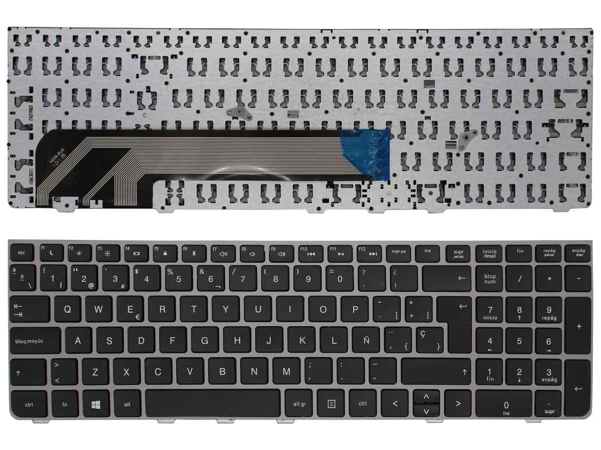TECLADO PARA PORTATIL HP PROBOOK 4535S 4530S 4730S COM ESTRUTURA EN PRATA
