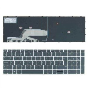 TECLADO PARA PORTATIL HP PROBOOK 450 G5 455 G5 470 G5 PRETO COM ESTRUTURA PRATA