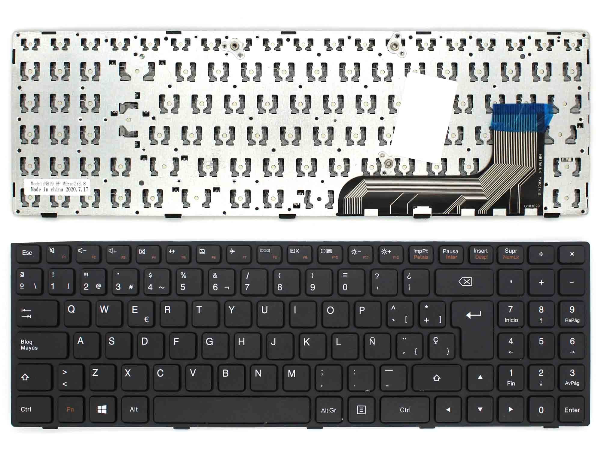 TECLADO PARA PORTATIL LENOVO IDEAPAD 100 15 PRETO