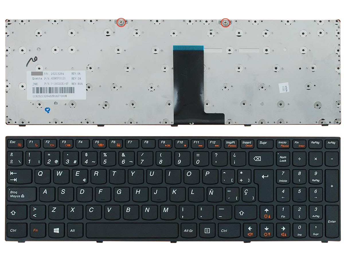 TECLADO PARA PORTATIL LENOVO B5400 B5400A M5400 M5400AT EN ESPANHOL