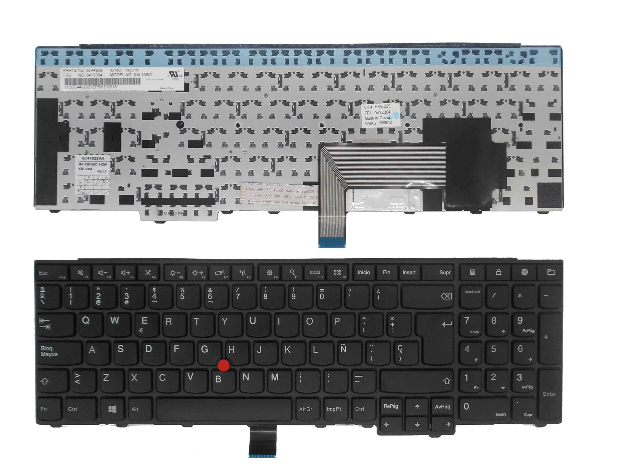 TECLADO PARA PORTATIL LENOVO THINKPAD E531 E540 T540 04Y2358 PRETO