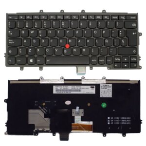 TECLADO PARA PORTÁTIL COM ILUMINAÇÃO DE FUNDO PARA LENOVO THINKPAD X270 01EN596 PRETO