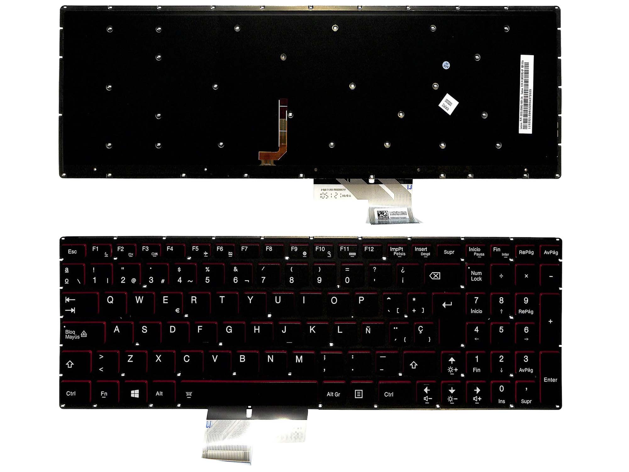 TECLADO PARA PORTATIL LENOVO IDEAPAD Y50-70 Y70-70 BACKLIT