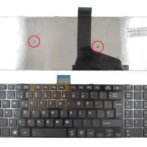 TECLADO PARA PORTATIL TOSHIBA SATELLITE S50 PRETO COM ESTRUTURA BRILLANTE