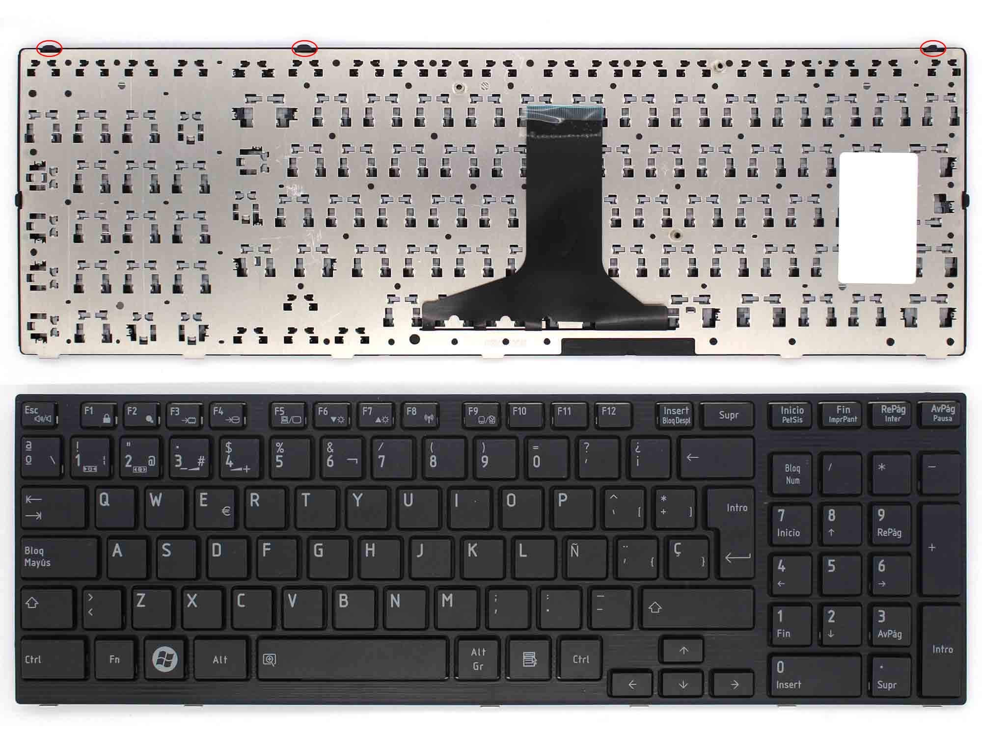 TECLADO PARA PORTATIL TOSHIBA SATELLITE A660 A665