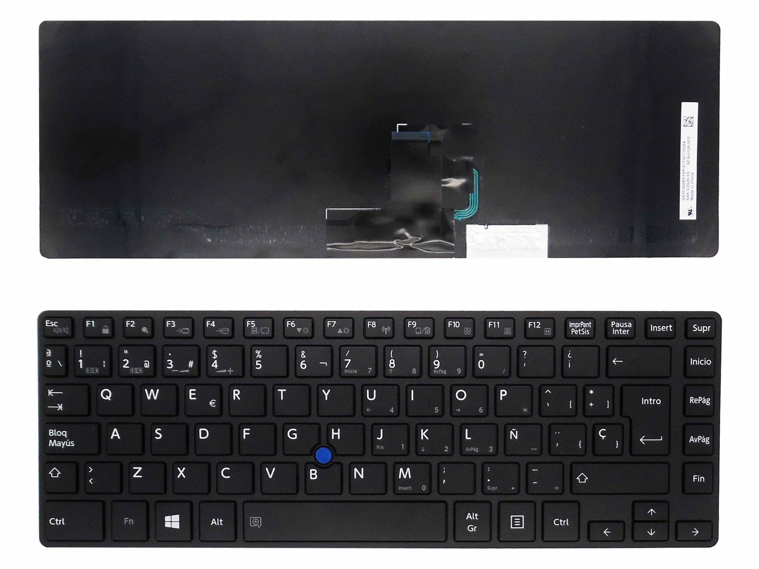 TECLADO PARA PORTATIL TOSHIBA Z40 PRETO
