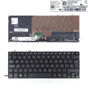 TECLADO PARA PORTATIL ASUS UX430 UX430U UX430UA UX430UQ UX430UN U4100U RETROILUMINADO PRETO