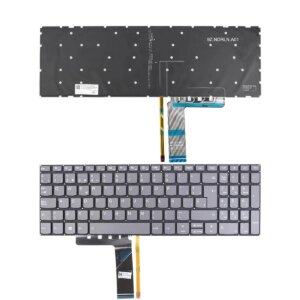 TECLADO PARA LAPTOP COM ILUMINAÇÃO DE FUNDO PARA LENOVO IDEAPAD 720S-15ISK 720S-15IKB V330-15IKB V330-15ISK CINZA