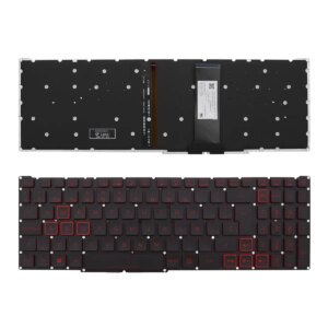 TECLADO RETROILUMINADO PARA LAPTOP ACER NITRO-4 AN515-54 AN515-43 AN517-51 AN715-51 (PRETO)