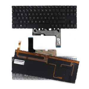 TECLADO RETROILUMINADO PARA LAPTOP HP 15-EN 15-EK PRETO