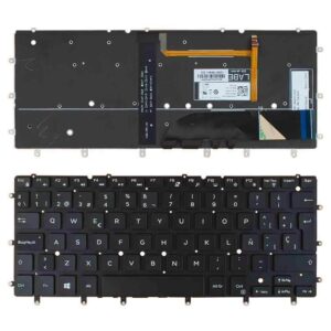 TECLADO BACKLIT PARA PORTATIL DELL XPS 13 9343 9350 7347 7348 PRETO