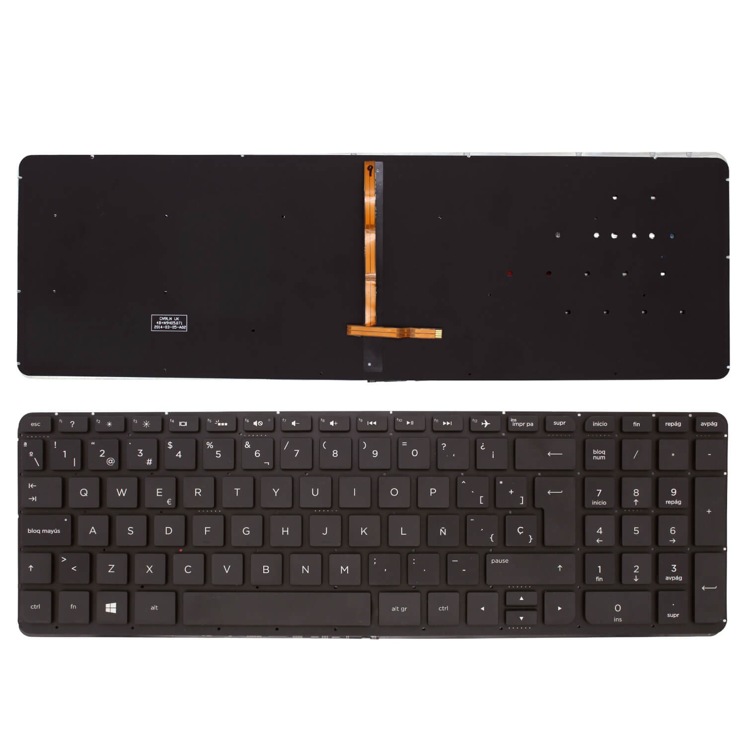 TECLADO RETROILUMINADO PARA PORTATIL HP PAVILION17-F003NS (G7Y67EA)