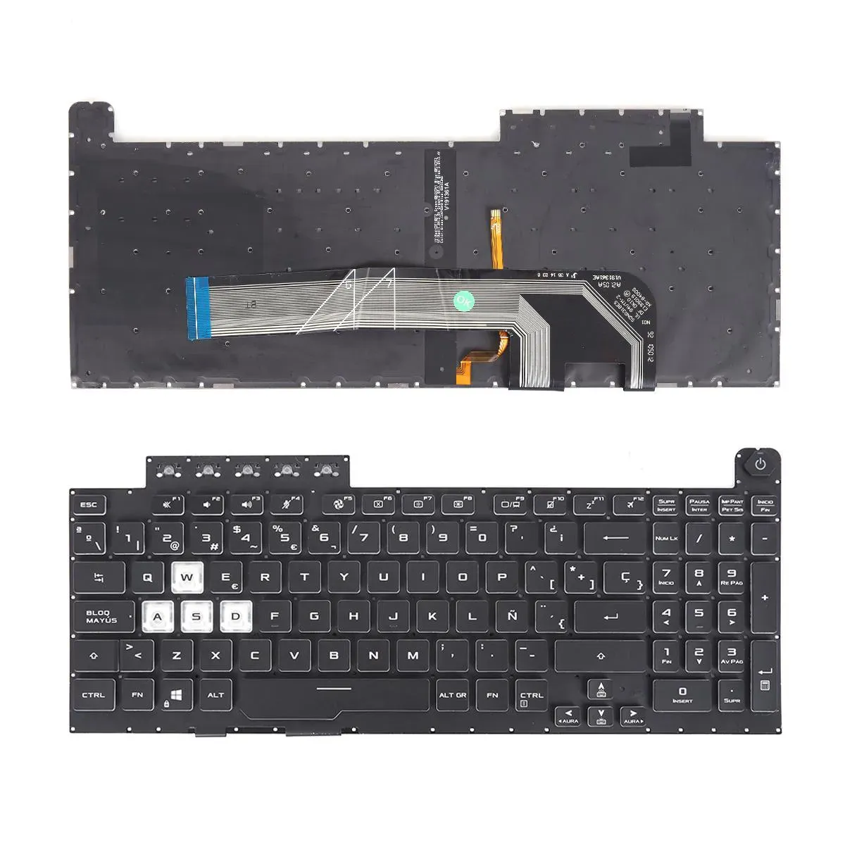 TECLADO RETROILUMINADO PARA PORTÁTIL ASUS FX506 FA506 FX706 FA706 13-0247C-WX01-T04