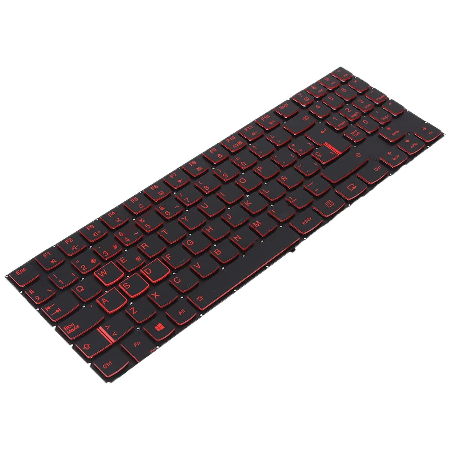 TECLADO BACKLIT EN VERMELHO PARA PORTATIL LENOVO LEGION Y520 Y520-15IKB R720 R720-15IKB PRETO - Image 2