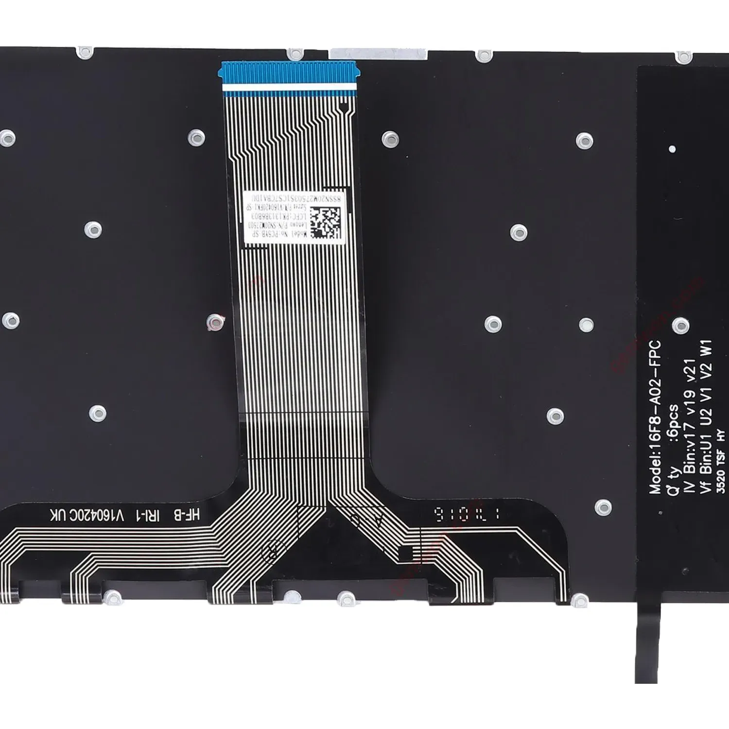 TECLADO BACKLIT EN VERMELHO PARA PORTATIL LENOVO LEGION Y520 Y520-15IKB R720 R720-15IKB PRETO - Image 5