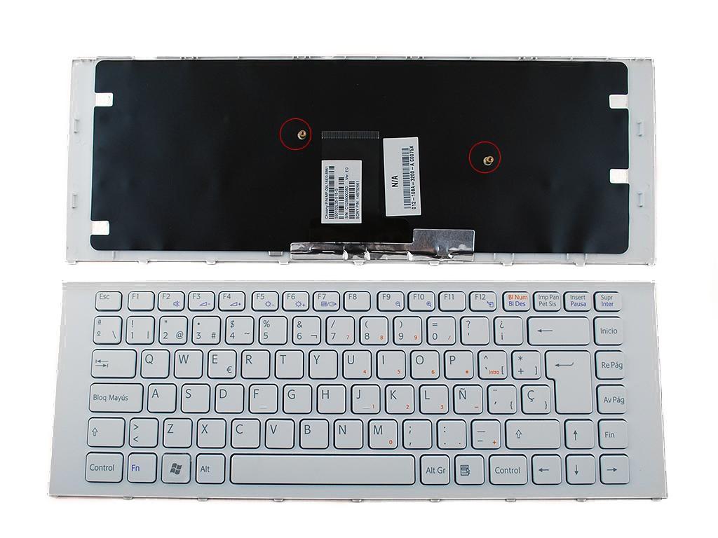 TECLADO PARA PORTATIL SONY VAIO VPC-EA BRANCO