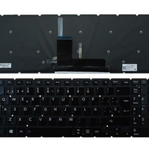 TECLADO BACKLIT PARA PORTATIL TOSHIBA SATELLITE L50-B BRILLANTE SIN ESTRUTURA