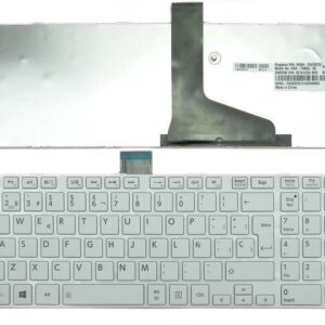 TECLADO PARA PORTATIL TOSHIBA SATELLITE L850, L950 C855 PSCBYE-04500RIT BRANCO