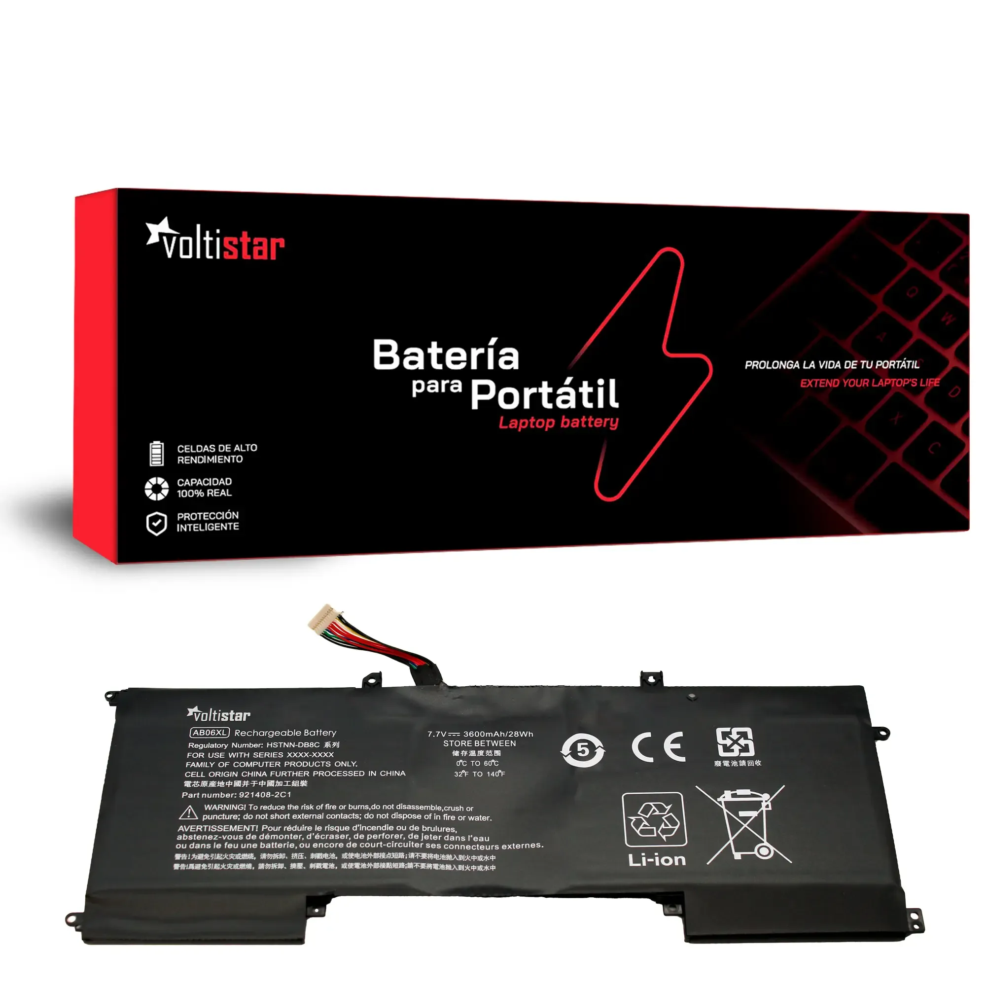 BATERIA PARA PORTÁTIL HP ENVY 13-AD 13-AD000 3-AD100 AB06XL