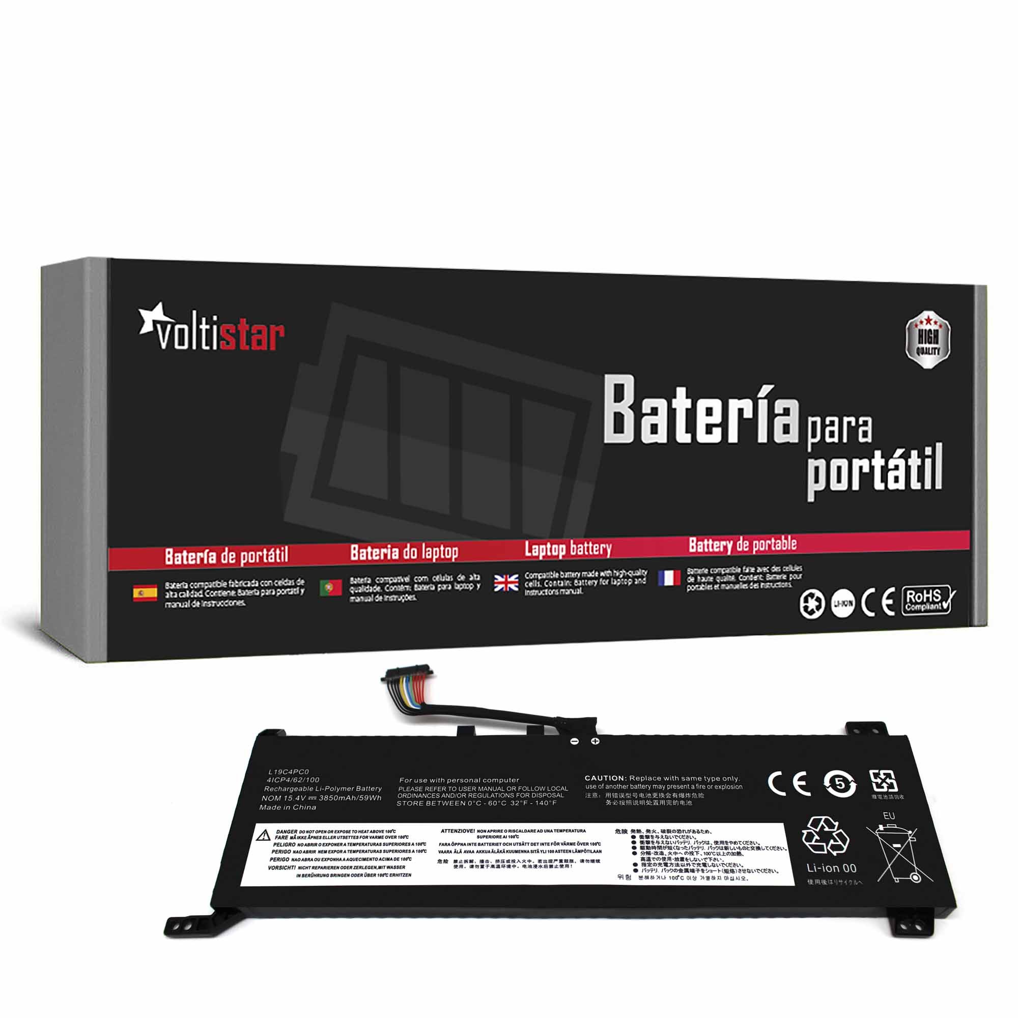 BATERIA PARA PORTÁTIL LENOVO LEGION 5 R7000 Y7000 L19C4PC0 L19M4PC0 2020