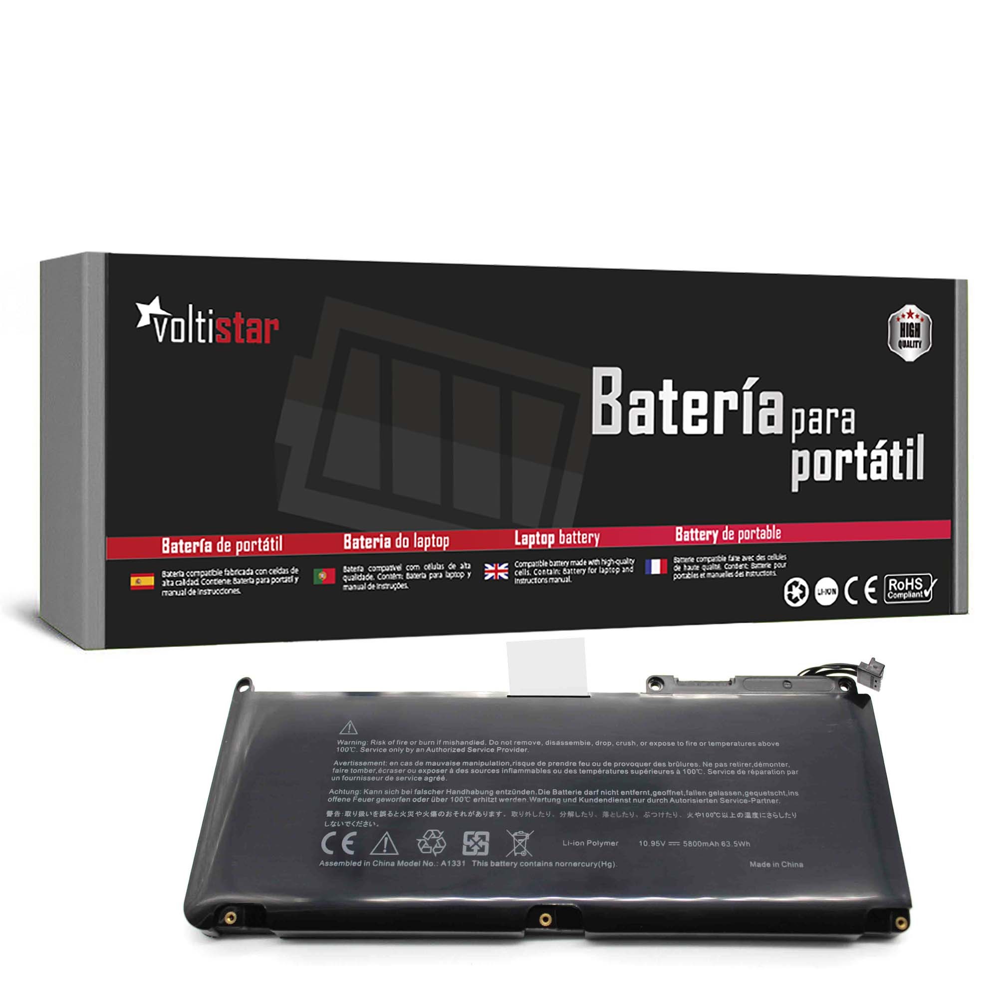 BATERIA PARA PORTATIL APPLE MACBOOK UNIBODY A1331 A1342