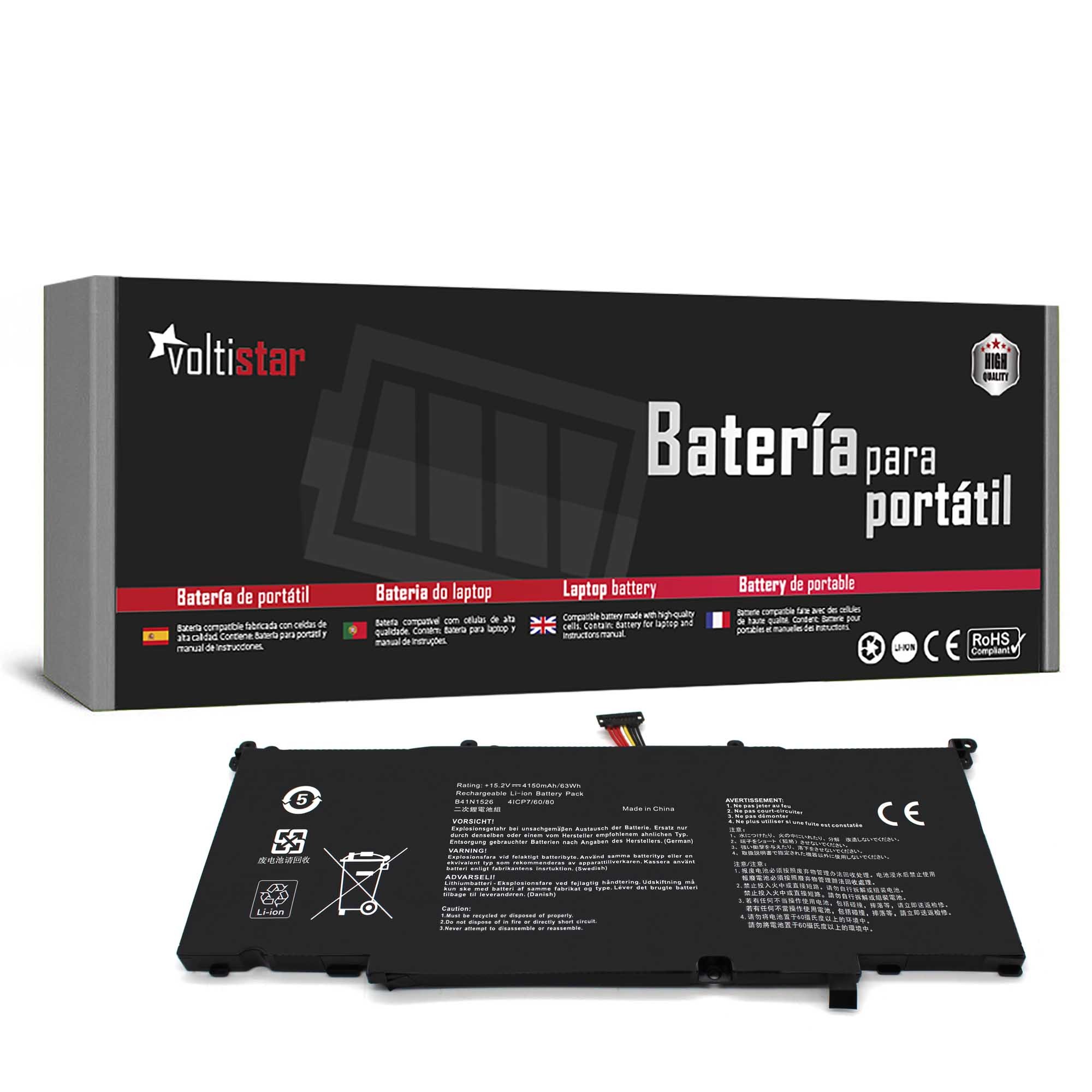 BATERIA PARA PORTATIL ASUS ROG STRIX GL502 GL502V GL502VT GL502VT-1A S5 S5VT6700 B41N1526