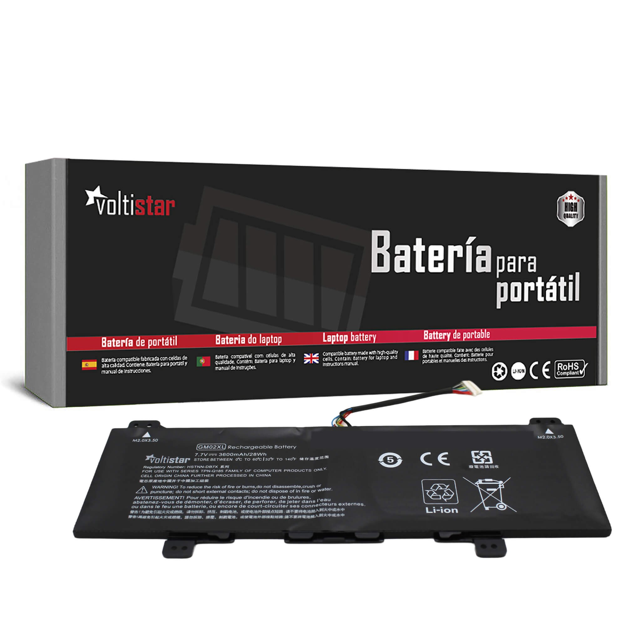 BATERIA PARA PORTÁTIL HP CHROMEBOOK 11 G8 G7 G6 EE GM02XL