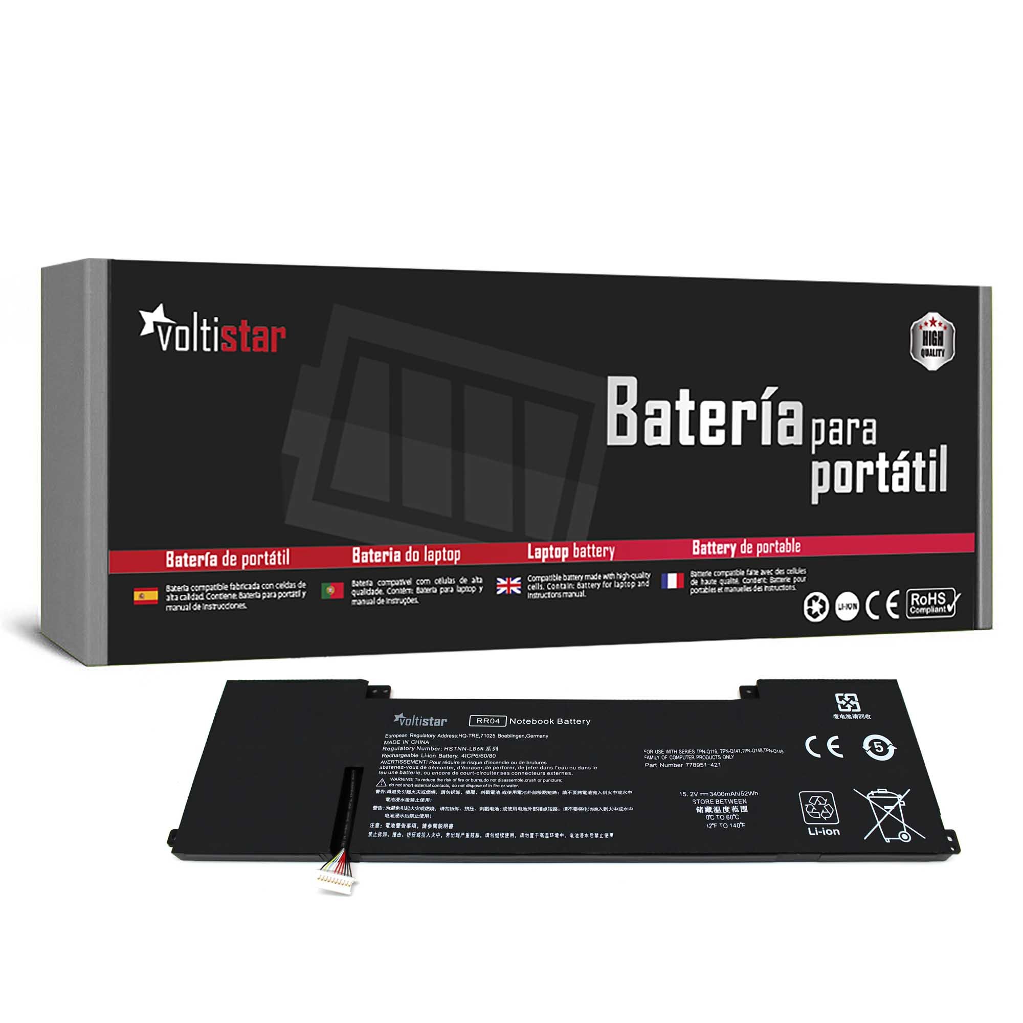 BATERIA PARA PORTÁTIL HP OMEN 15 15-5014TX RR04 RR04XL 778951-421 HSTNN-LB6N