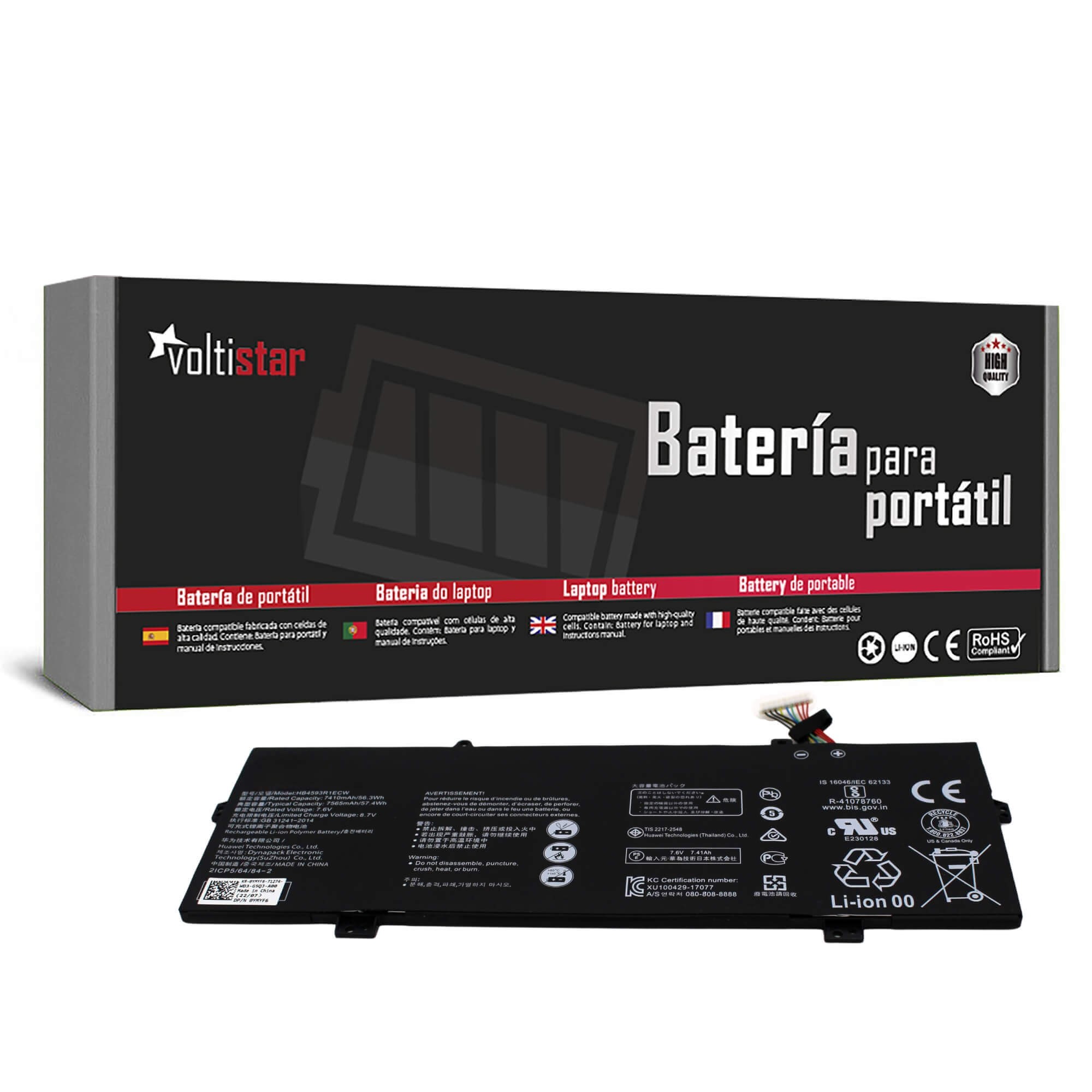 BATERIA PARA PORTÁTIL HUAWEI MATEBOOK 14 HB4593R1ECW