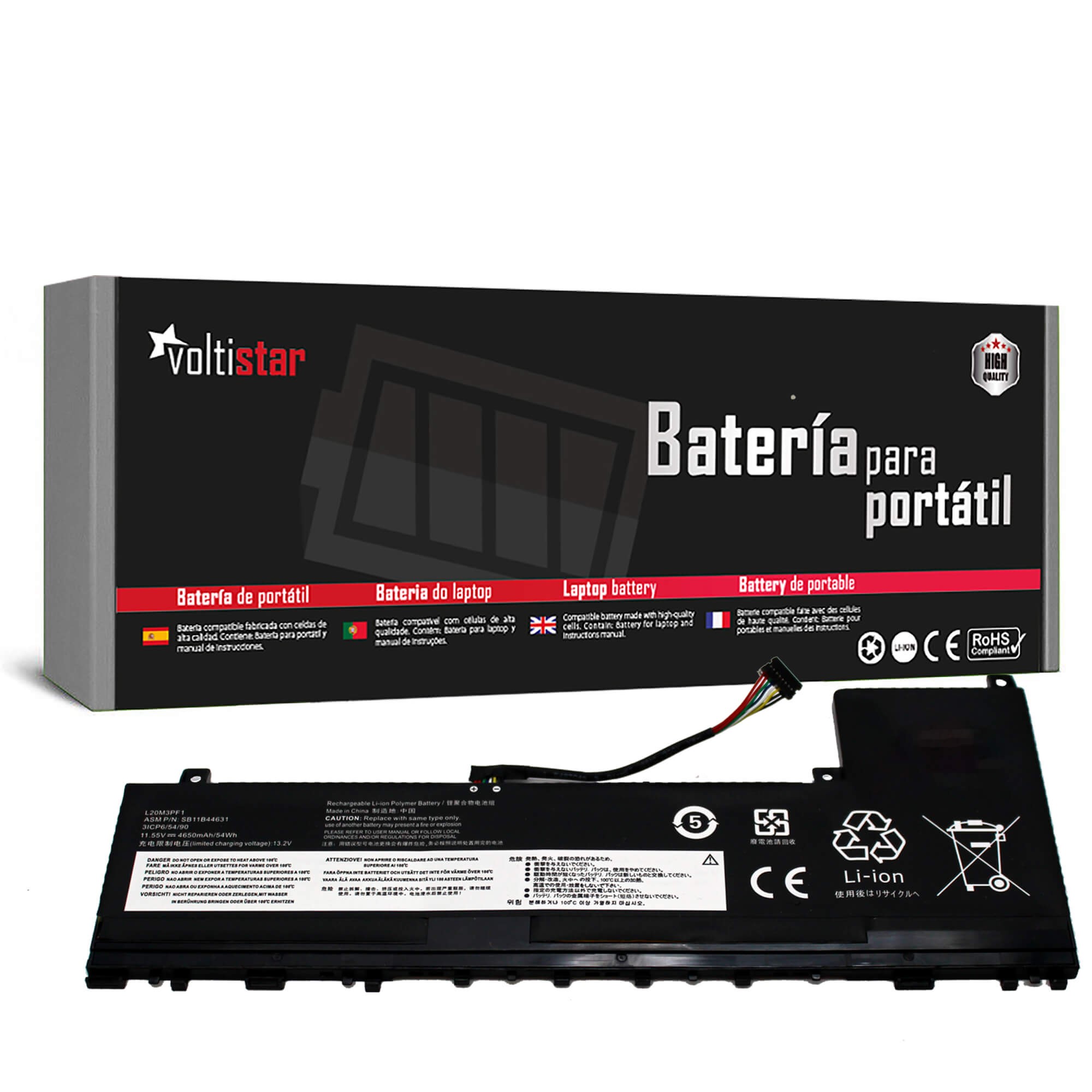 BATERIA PARA PORTÁTIL LENOVO IDEAPAD 5 PRO SERIES L20M3PF1
