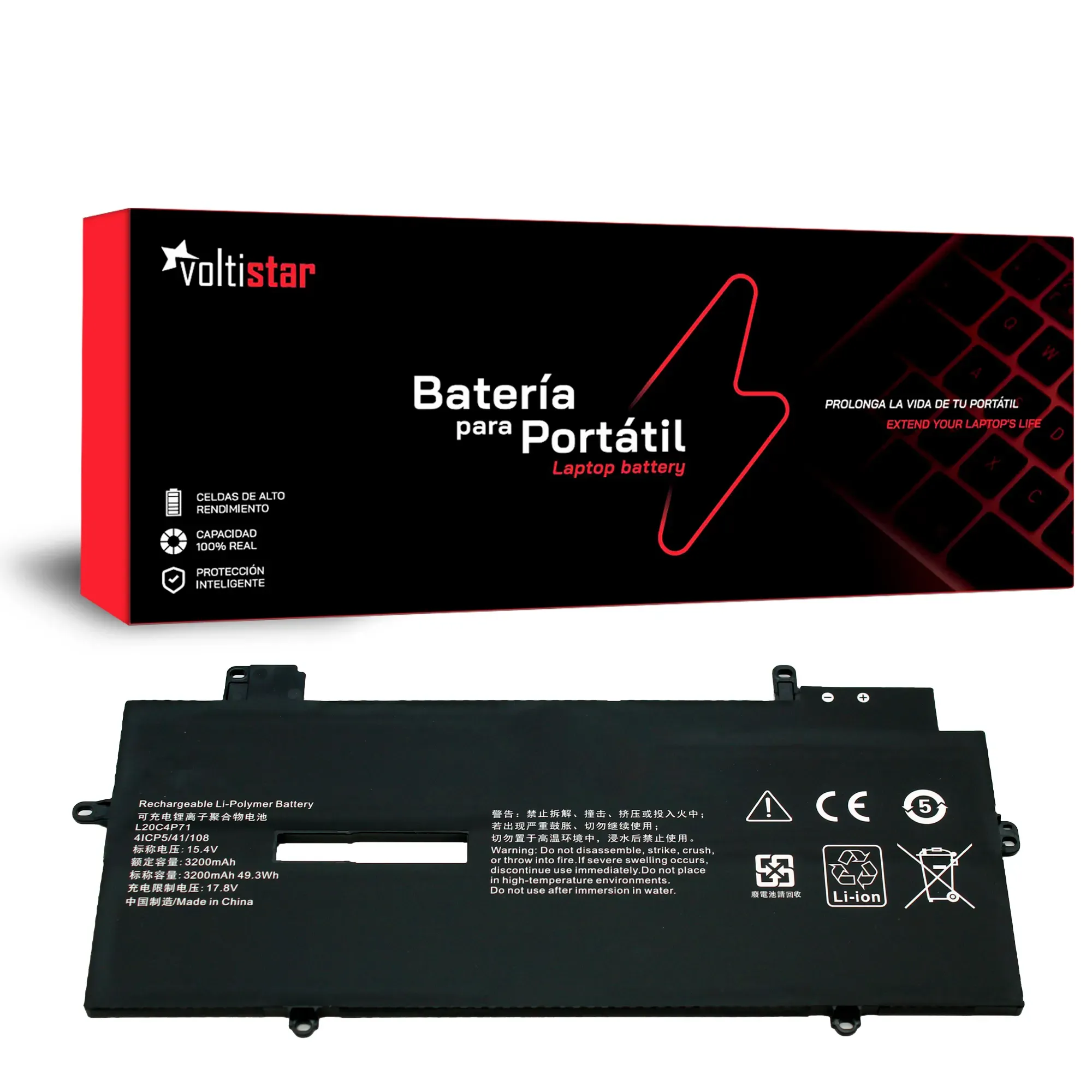 BATERIA PARA PORTÁTIL LENOVO THINKPAD X1 CARBONO 9ª GERAÇÃO L20C4P71-F-4S1P