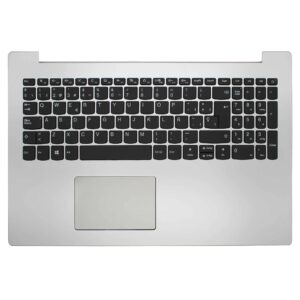 CARCAÇA SUPERIOR CON TECLADO PARA PORTATIL LENOVO IDEAPAD 320-15IAP 320-15IKB 320-15IS PRATA