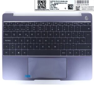 CARCAÇA SUPERIOR PARA PORTÁTIL HUAWEI MATEBOOK 13 WRT-W19 W29L WRTB-WFH9L WAH9E COM TOUCHPAD CINZA