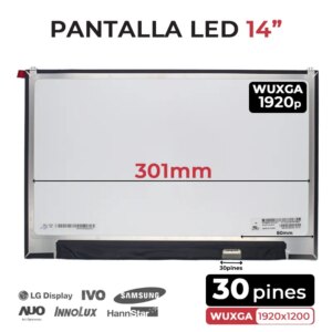 ECRÃ LED DE 14" PARA PORTÁTIL LG GRAM 14Z90P LP140WU1 (SP)(A1) LP140WU1 (SP)(H1) LP140WU1 (SP)(F1)