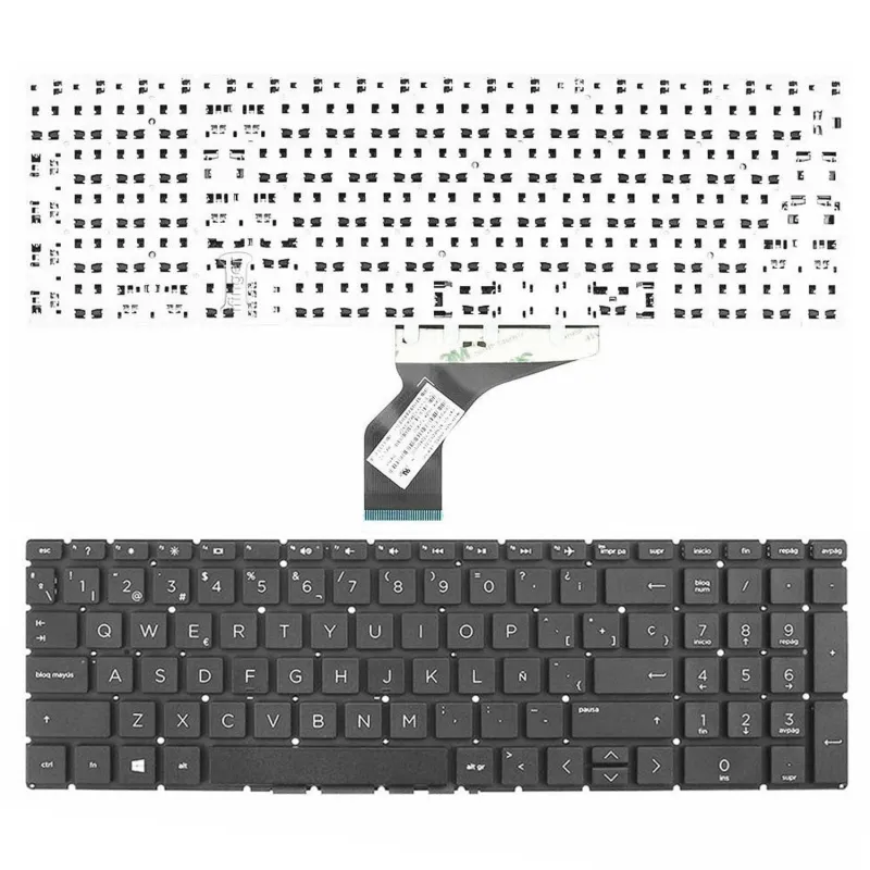 TECLADO PARA PORTATIL HP 250 G7 255 G7 15-DA 15-DB 15-DW 255 G7 256 G7 NSK-XN4SC NEGRO