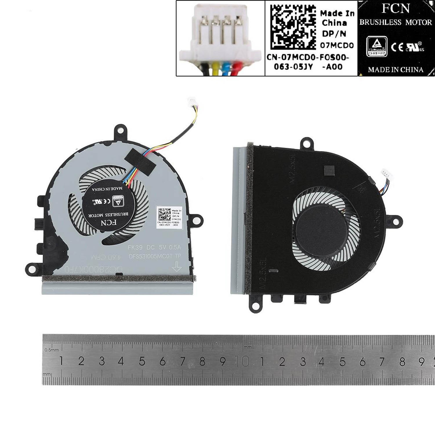 VENTOINHA PARA PORTÁTIL DELL INSPIRON 5570 15-5575 3583 07MCD0 VERSÃO 2