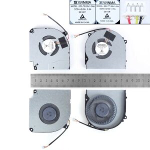 VENTOINHA CPU+GPU PARA PORTÁTIL GIGABYTE G5 KD MD GD GIGABYTE G7 MD GD AORUS 7 SB KB MB