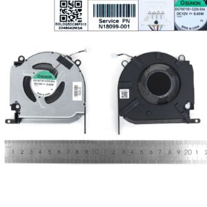 VENTOINHA CPU PARA PORTATIL HP OMEN 16-K 16-N 8 PRO 12V 3060/70