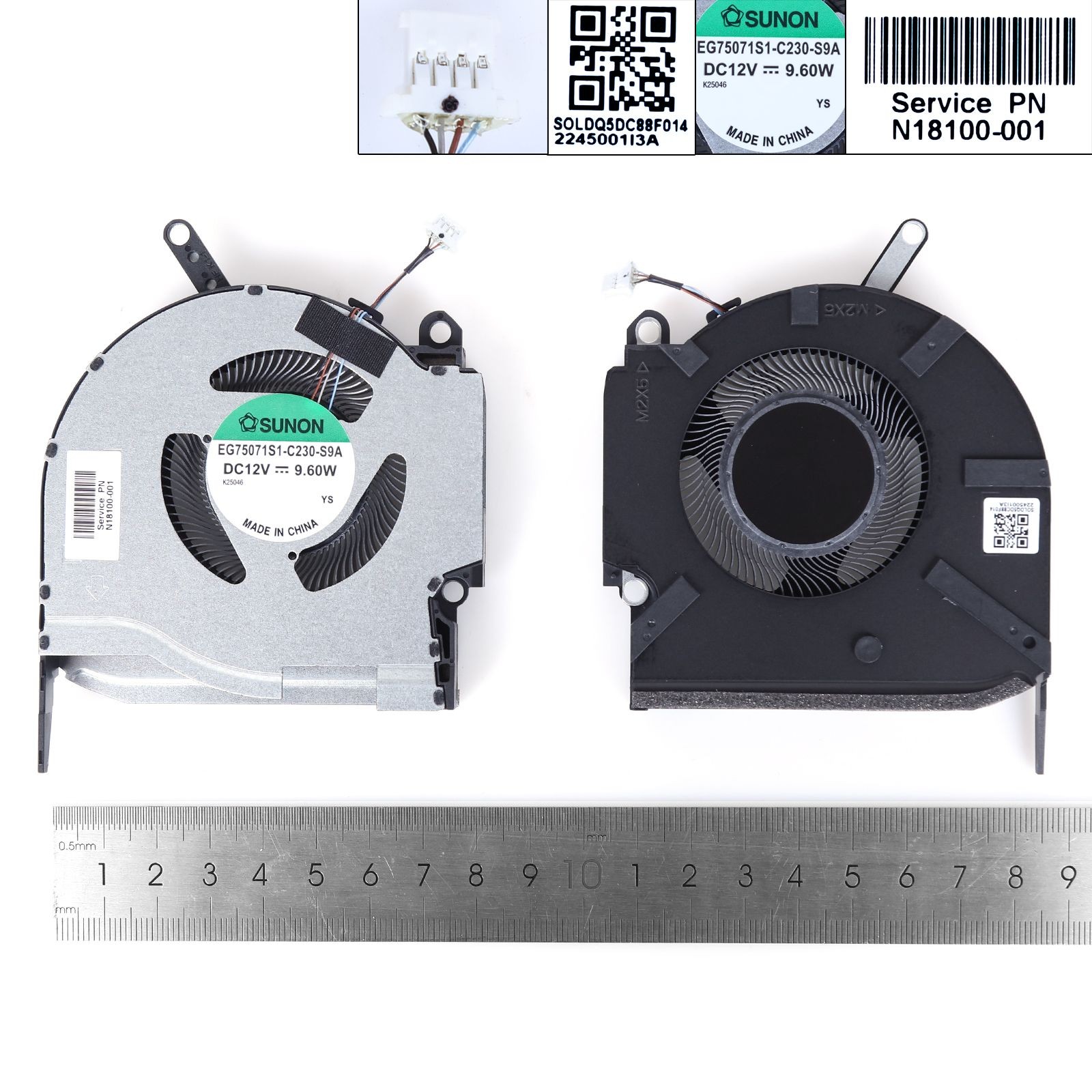 VENTOINHA GPU PARA PORTATIL HP OMEN 16-K 16-N 8 PRO 12V