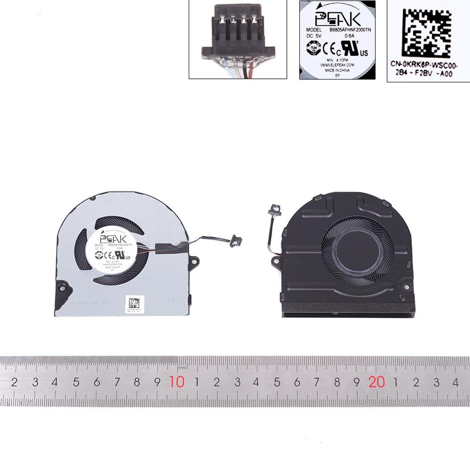 VENTOINHA PARA PORTÁTIL DELL INSPIRON 5410 5415 5418 V 5510 5515 7415 0KRK6P