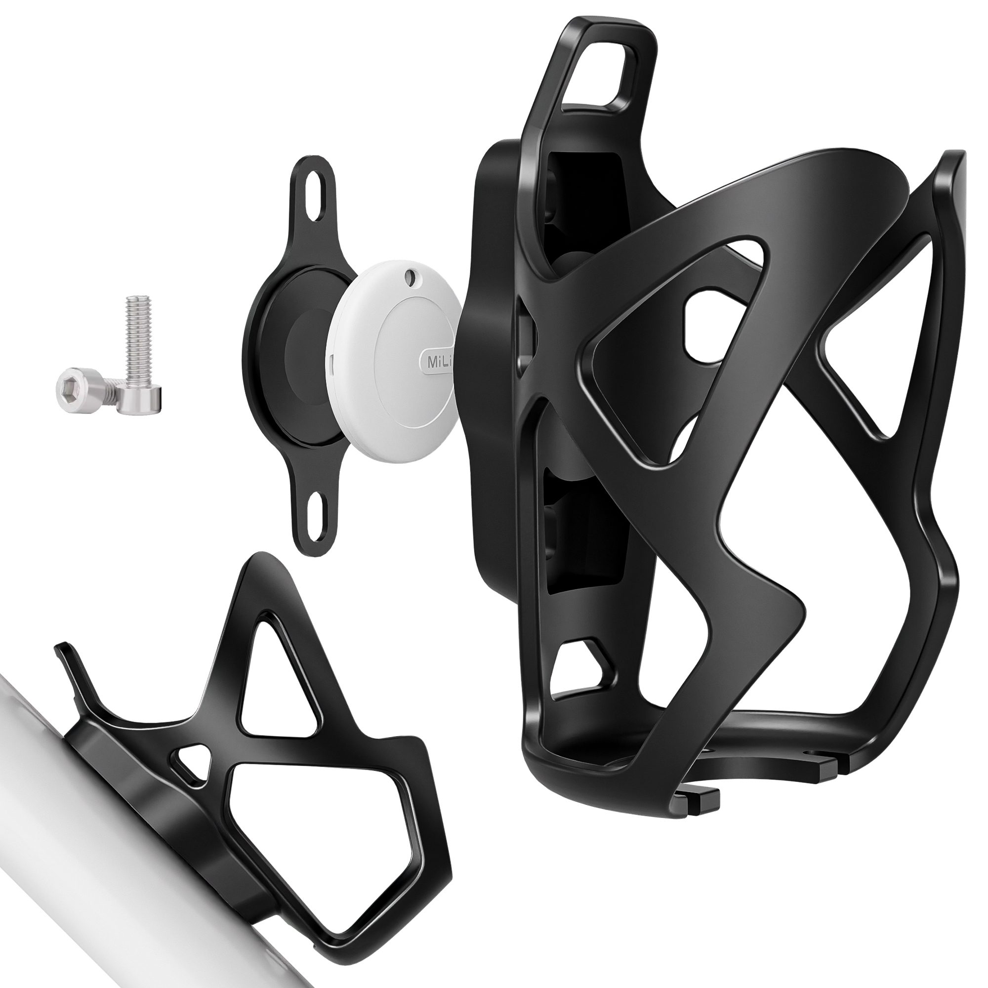Localizador MiLi MiTag com Suporte para Garrafa para Bicicleta