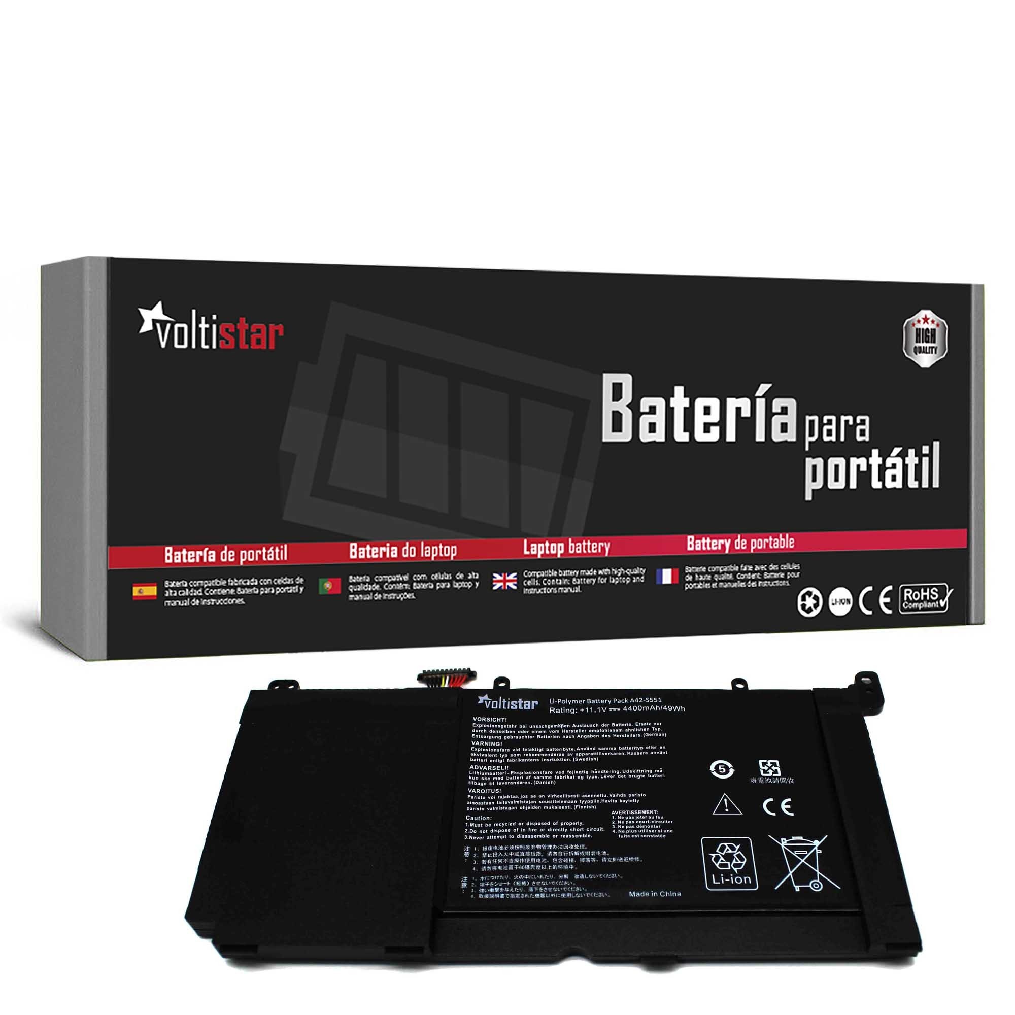 BATERIA PARA PORTATIL ASUS VIVOBOOK C31-S551 S551 S551L S551LA S551LB V551 AL12X32