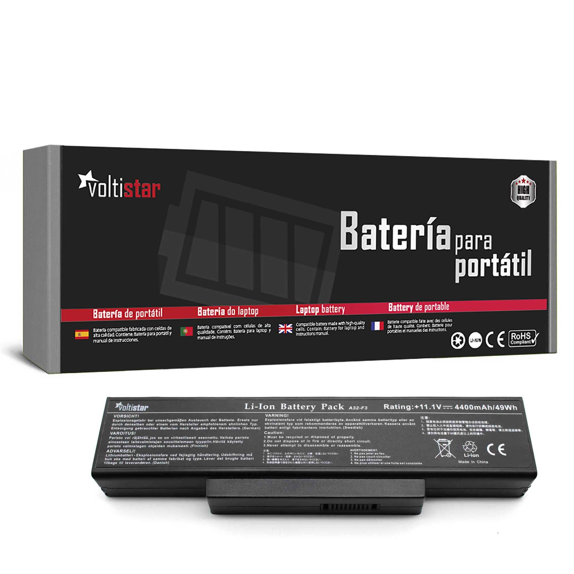 BATERIA PARA PORTATIL ASUS A32-F3 A32-F2 A32-Z94, A32-Z96 A9 F2 F3 X70 Z53
