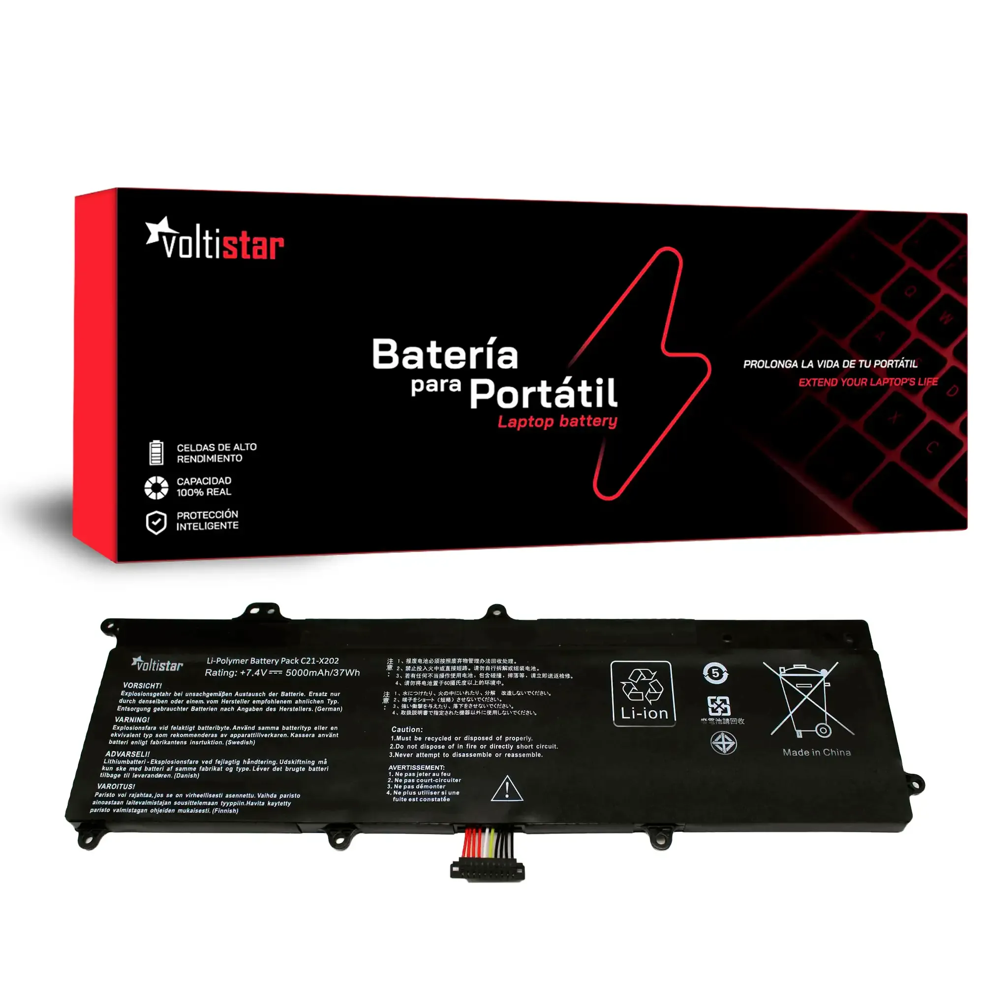 BATERIA PARA PORTATIL ASUS VIVOBOOK X201E S200 SERIES C21-X202