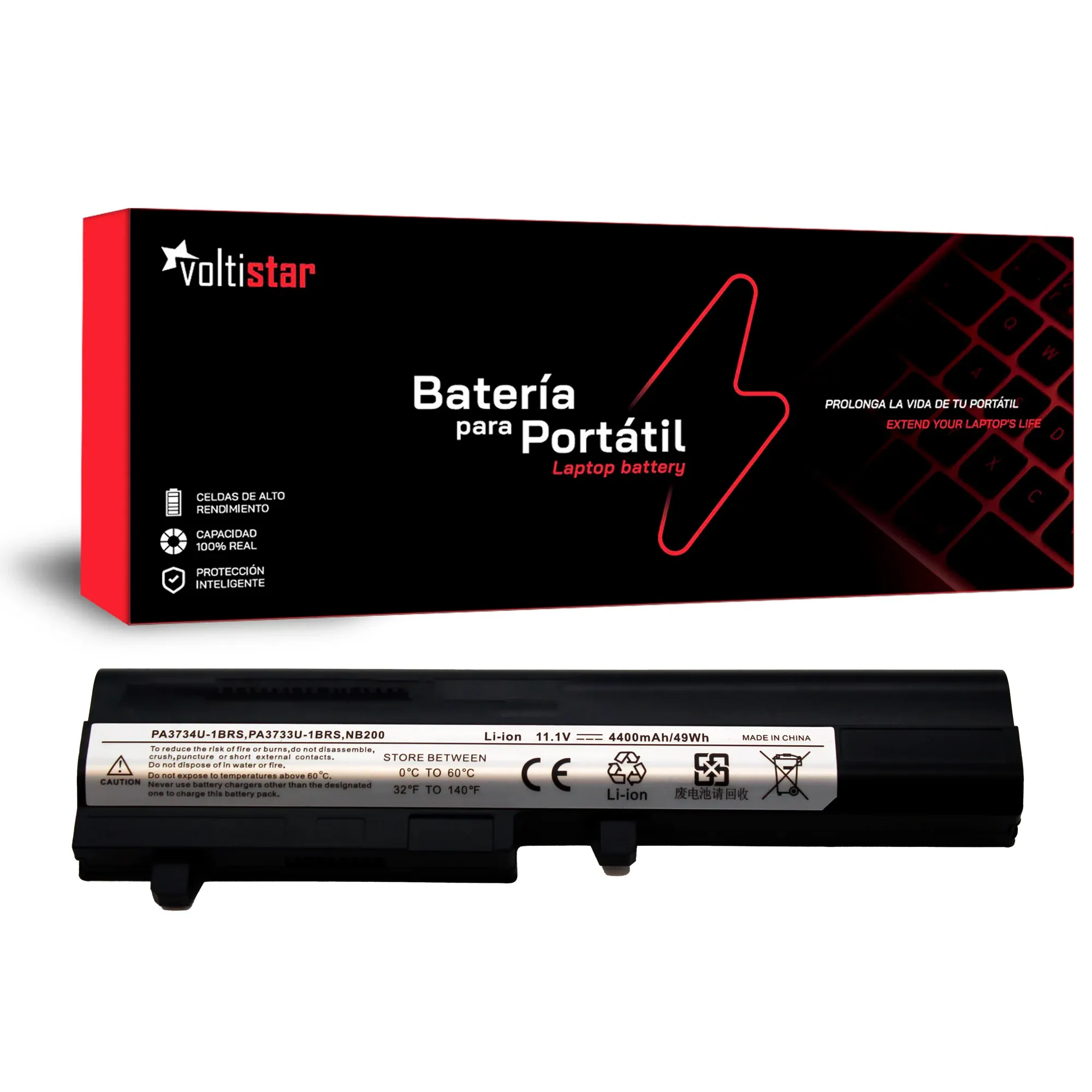 BATERIA PARA PORTATIL TOSHIBA MINI NB250 NB200 NB205 PA3732U-1BAS